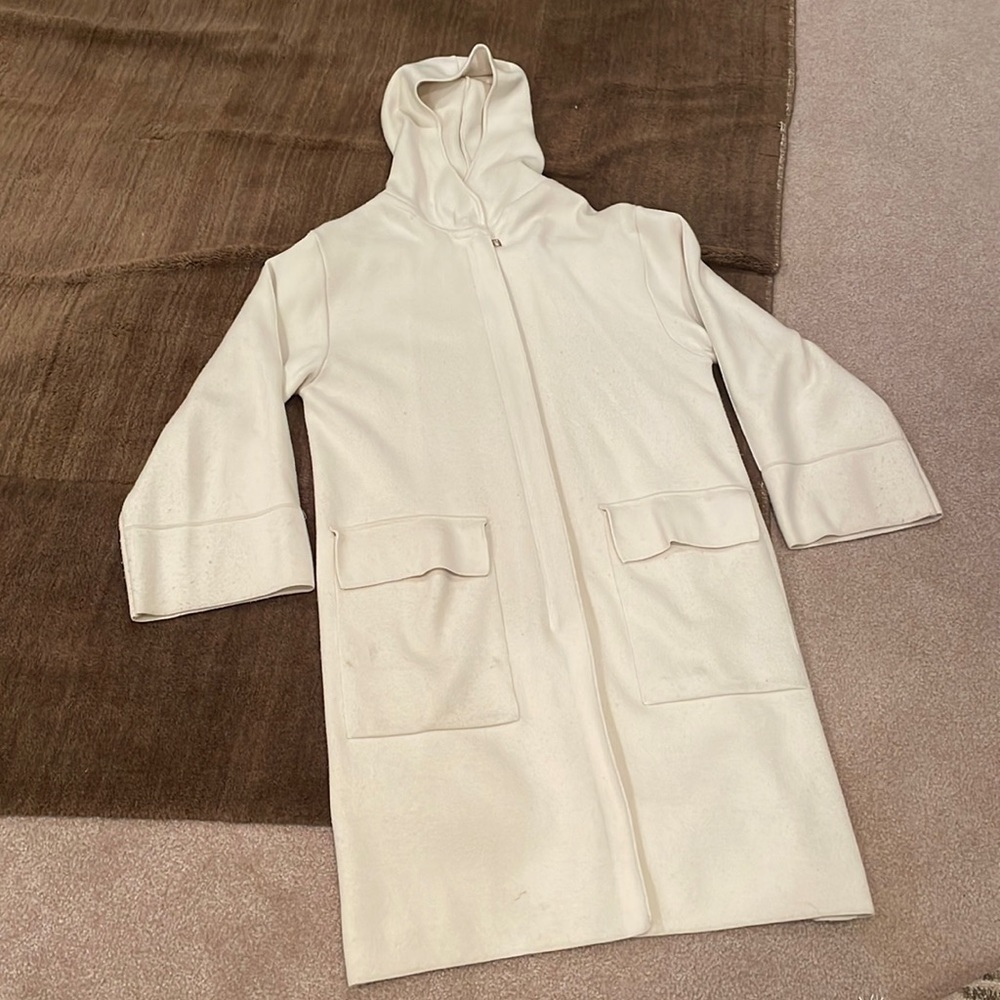 Zara knit coat in Ivory size S